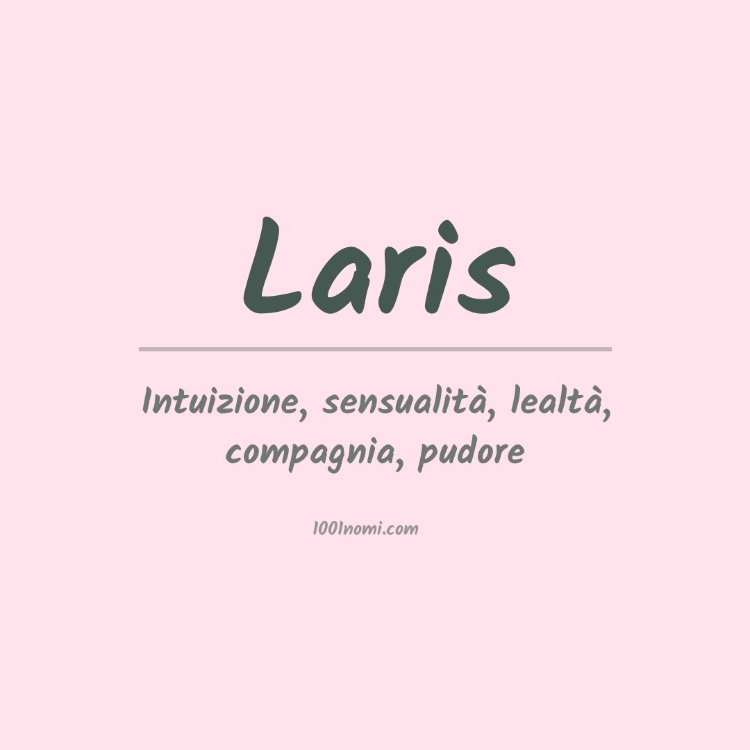 Significato del nome Laris