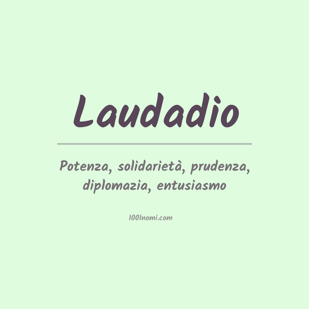 Significato del nome Laudadio