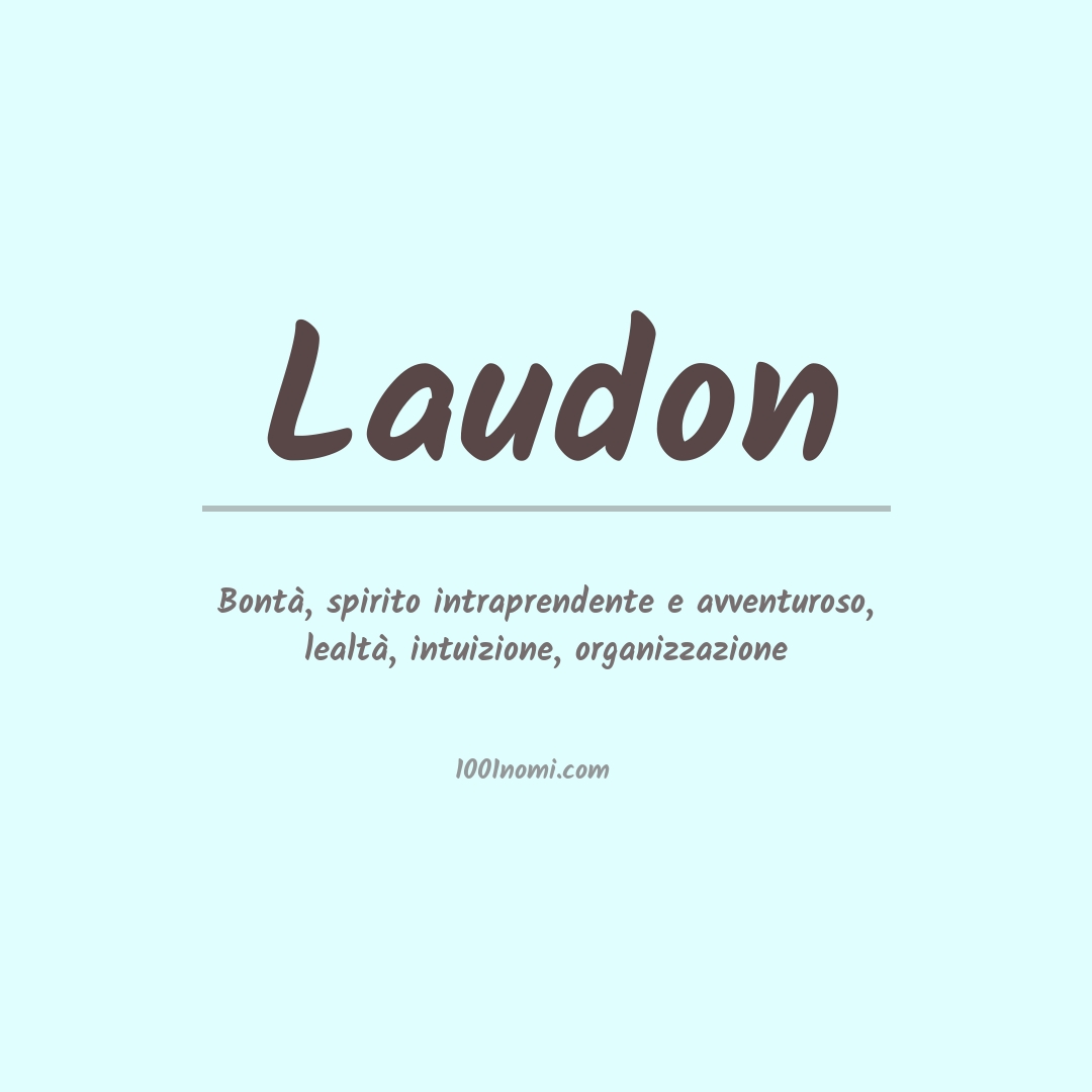 Significato del nome Laudon