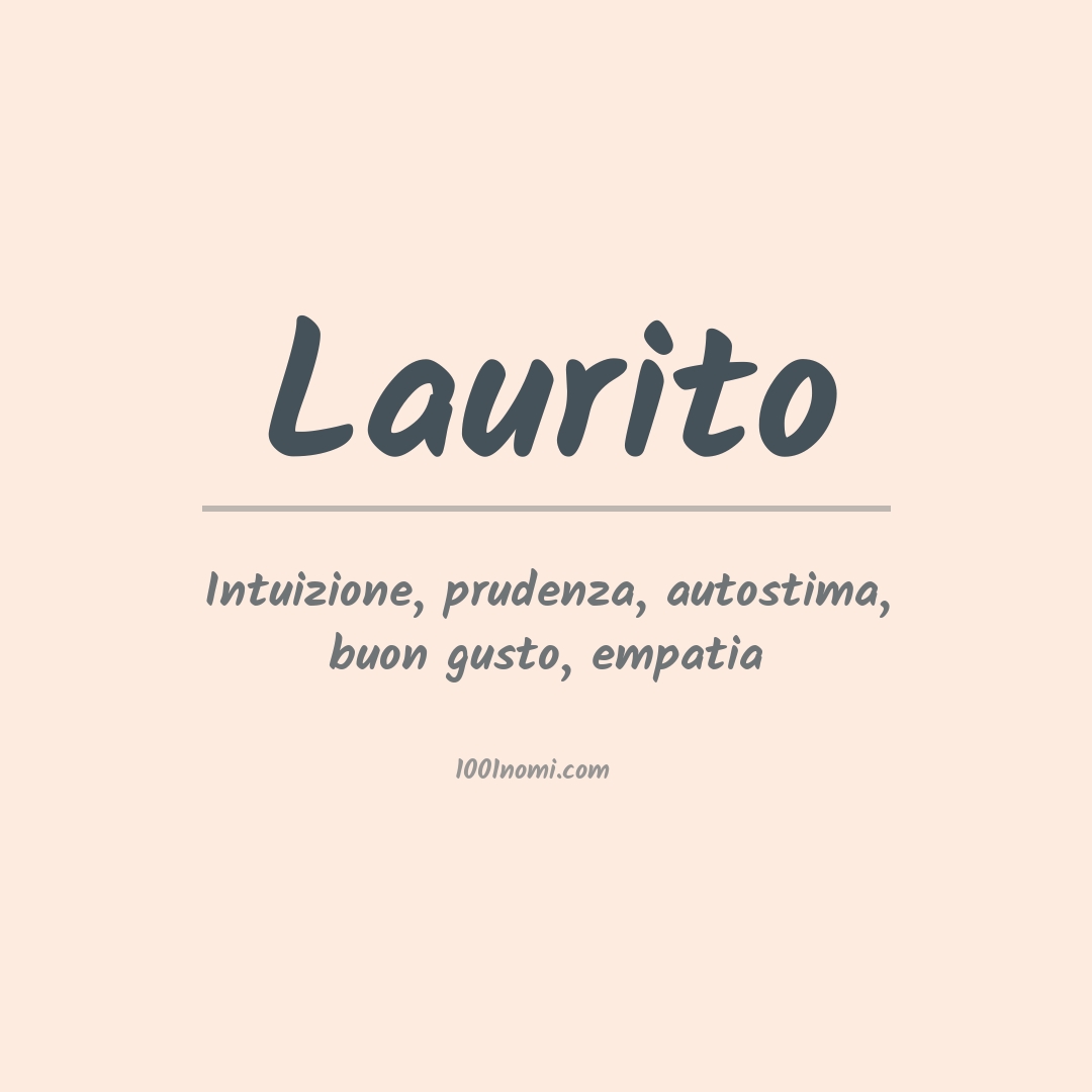 Significato del nome Laurito