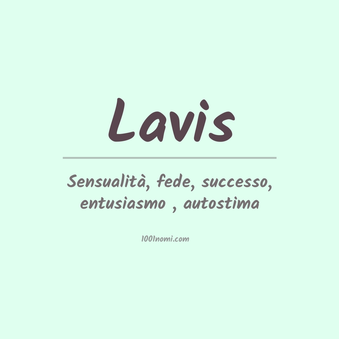 Significato del nome Lavis