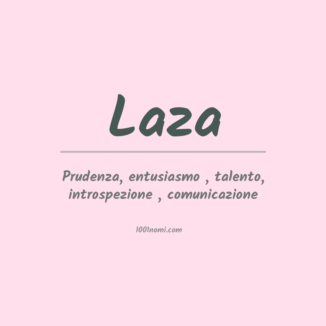 Significato del nome Laza