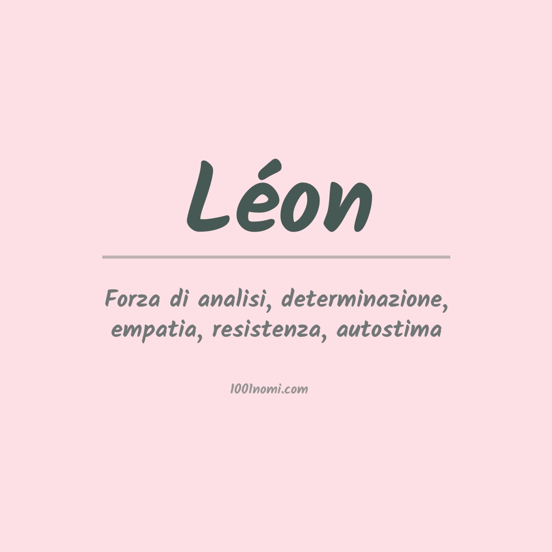 Significato del nome Léon