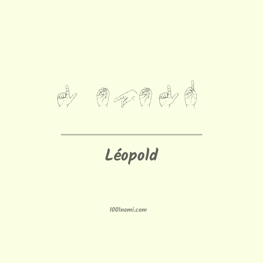 Léopold nella lingua dei segni