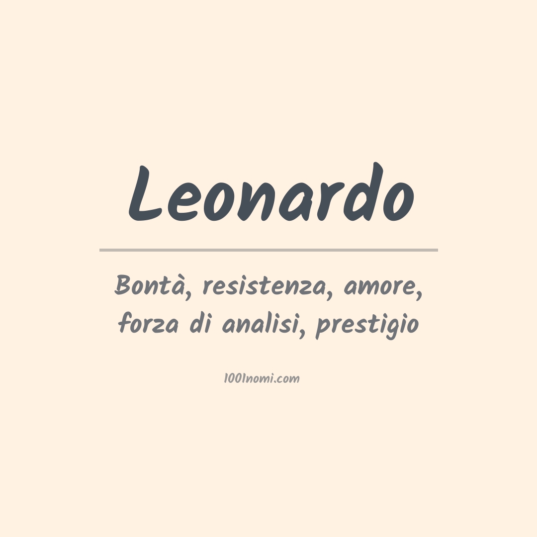 Significato del nome Leonardo