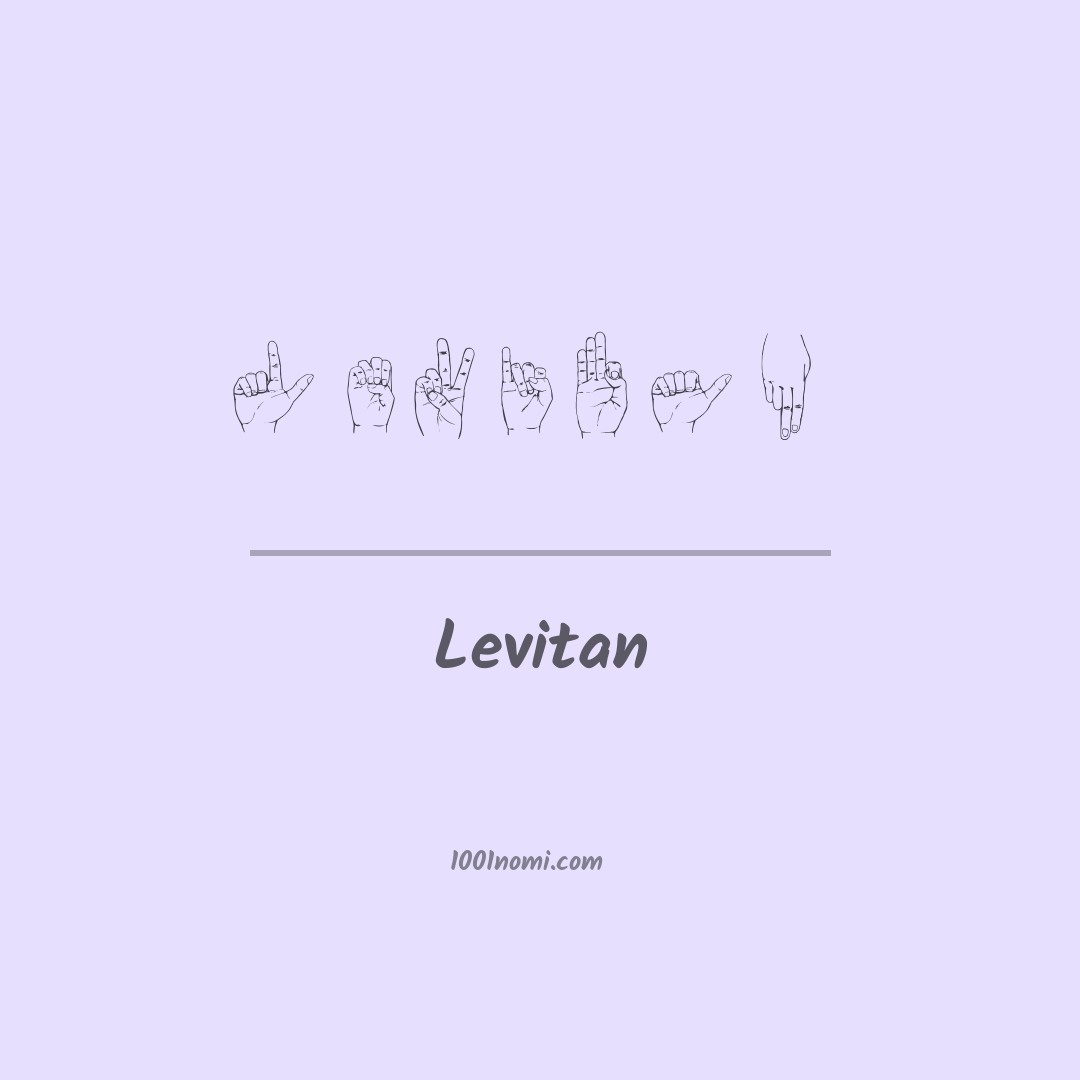 Levitan nella lingua dei segni