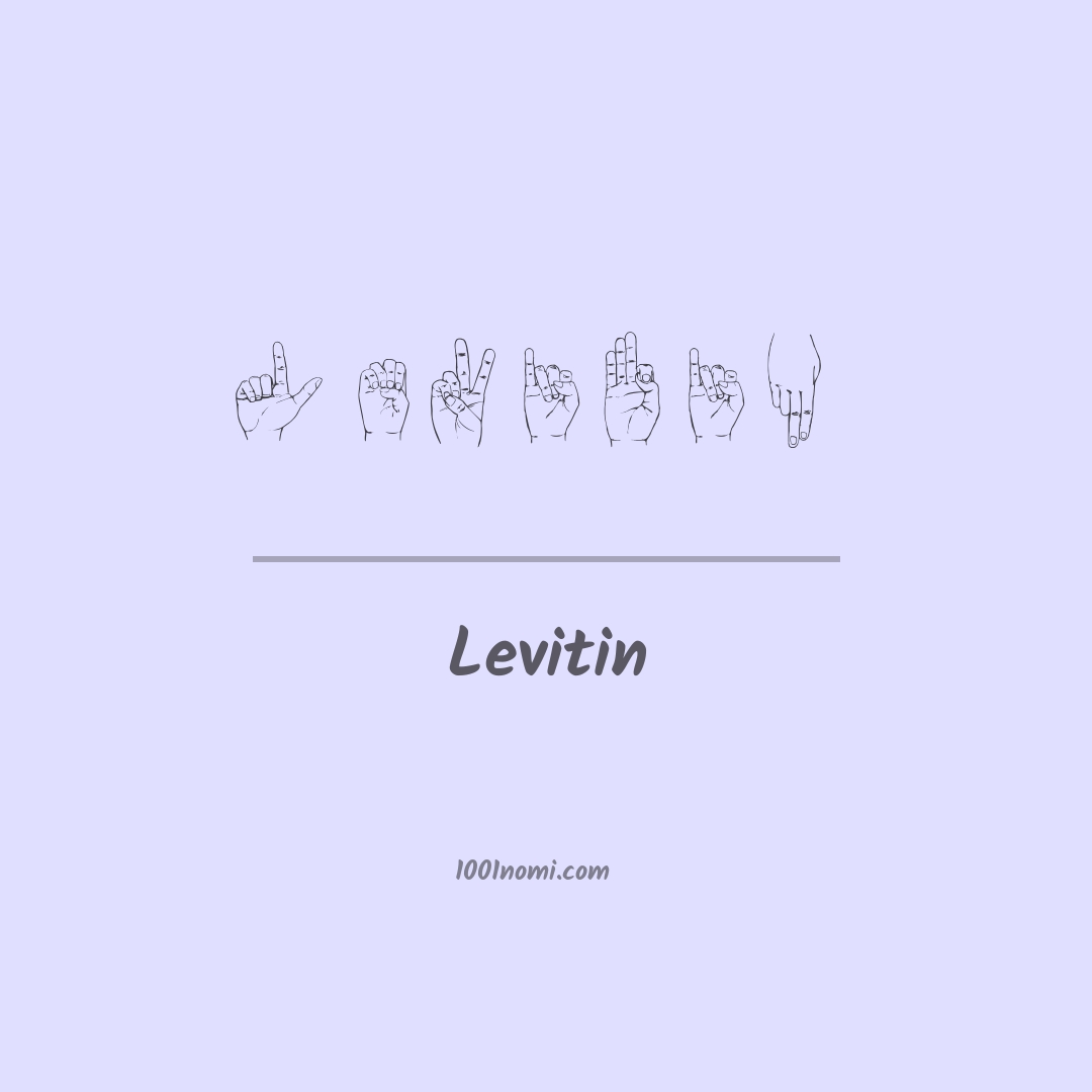 Levitin nella lingua dei segni