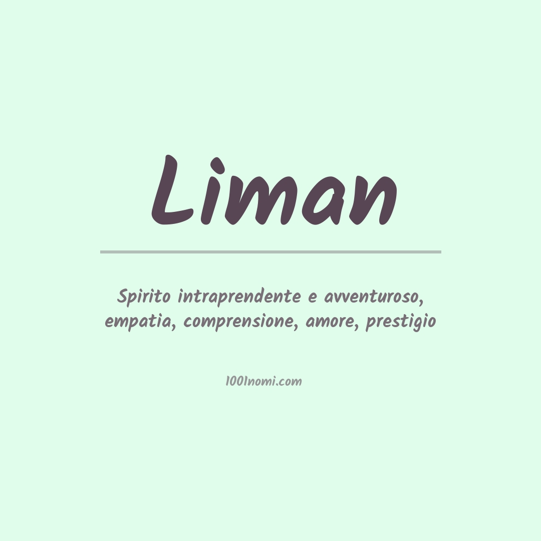 Significato del nome Liman