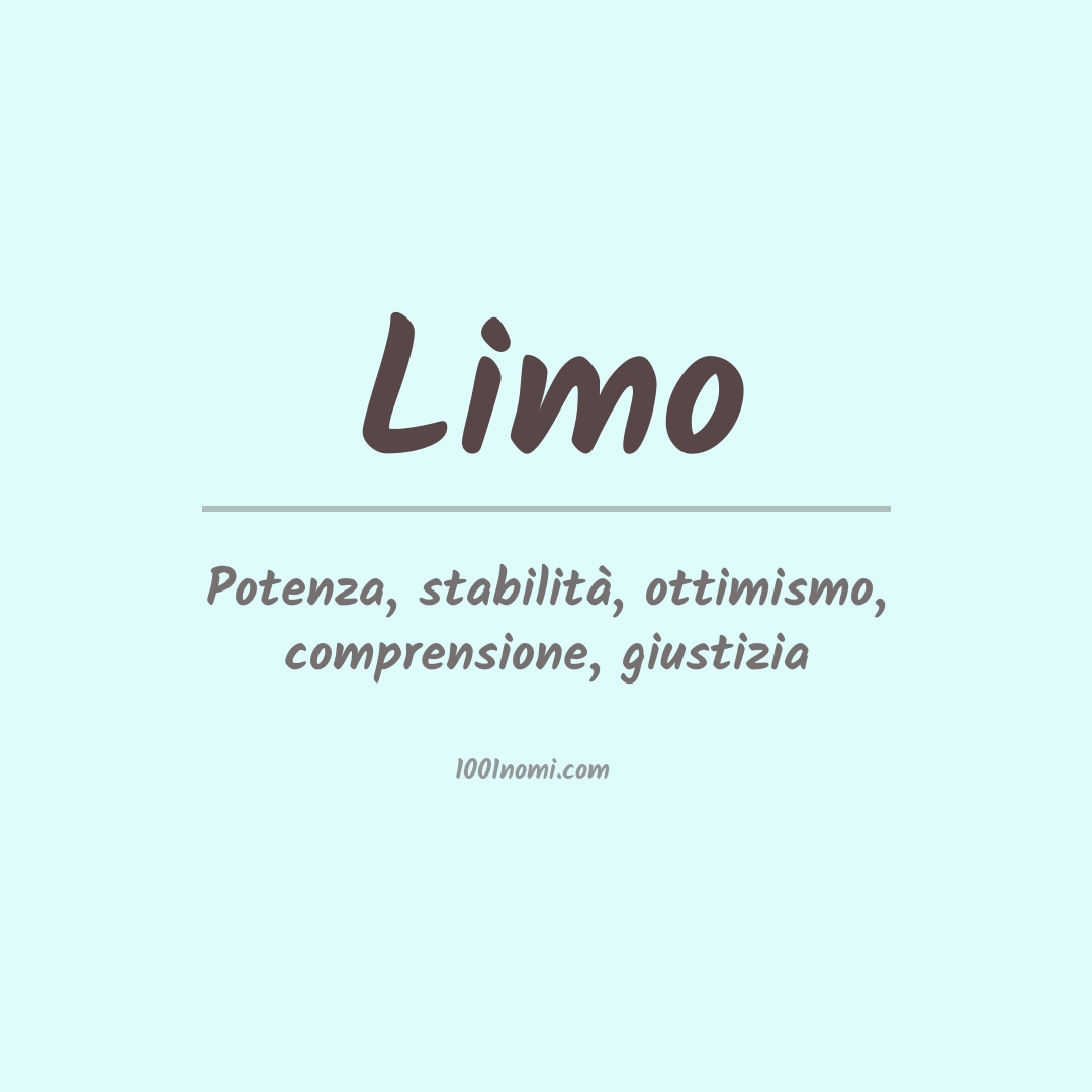 Significato del nome Limo Significato del nome Limo