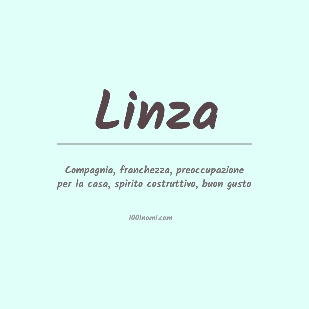 Significato del nome Linza