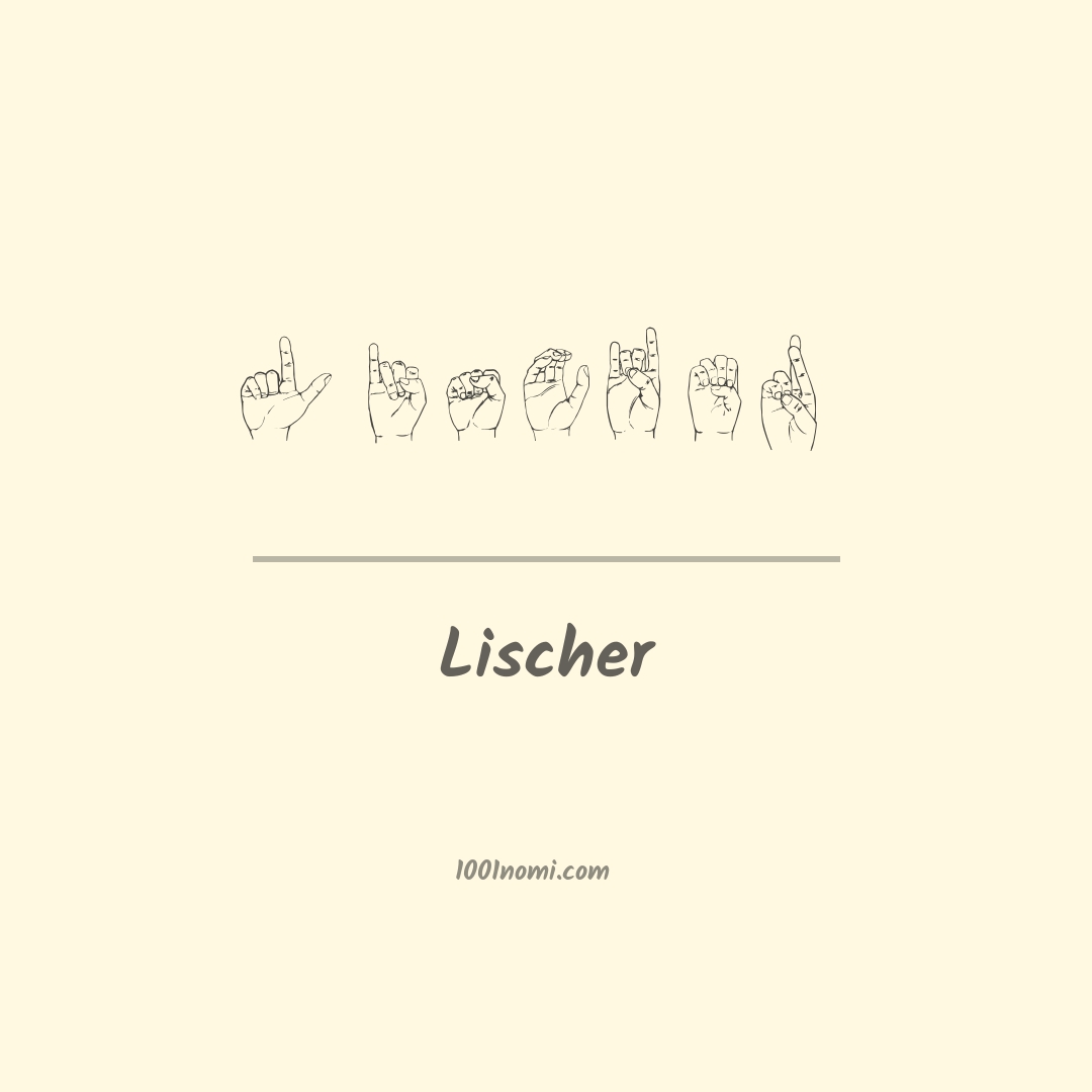 Lischer nella lingua dei segni