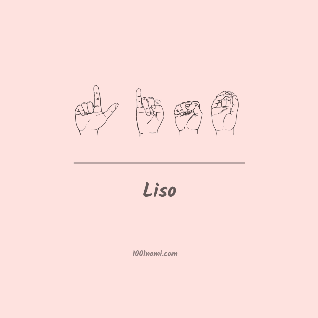 Liso nella lingua dei segni