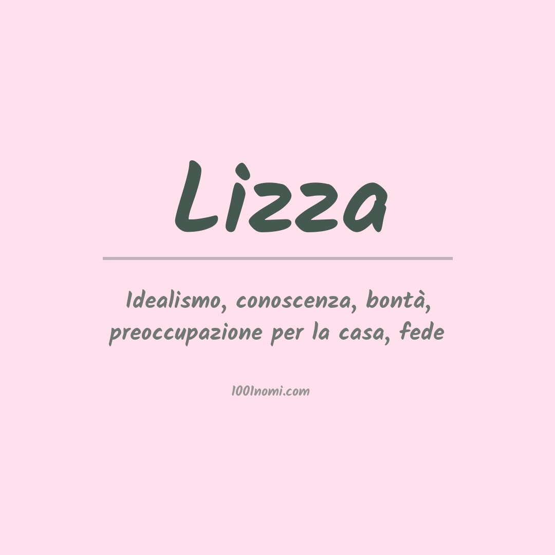 Significato del nome Lizza