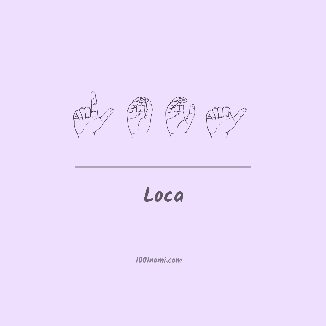 Loca nella lingua dei segni