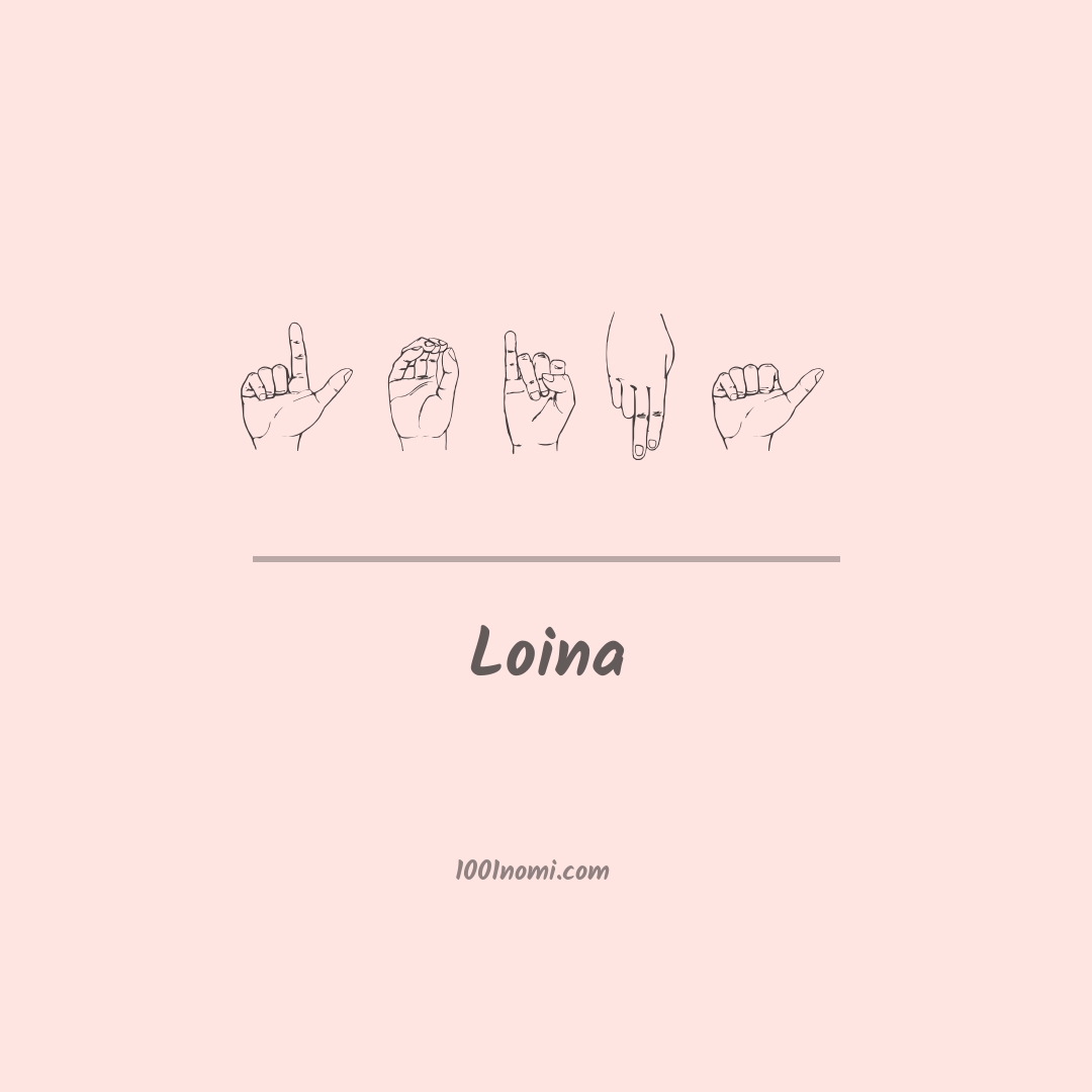 Loina nella lingua dei segni Loina nella lingua dei segni