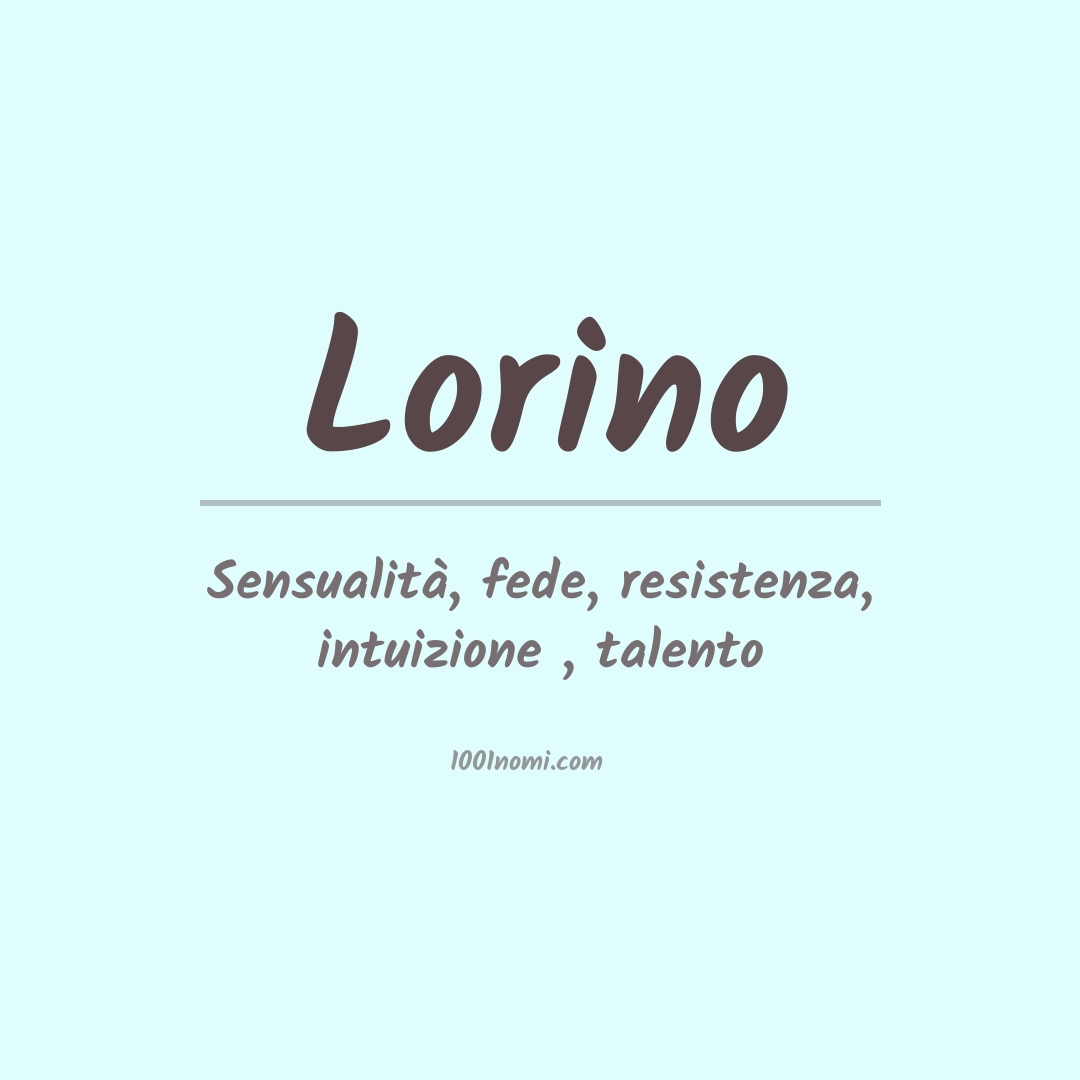 Significato del nome Lorino