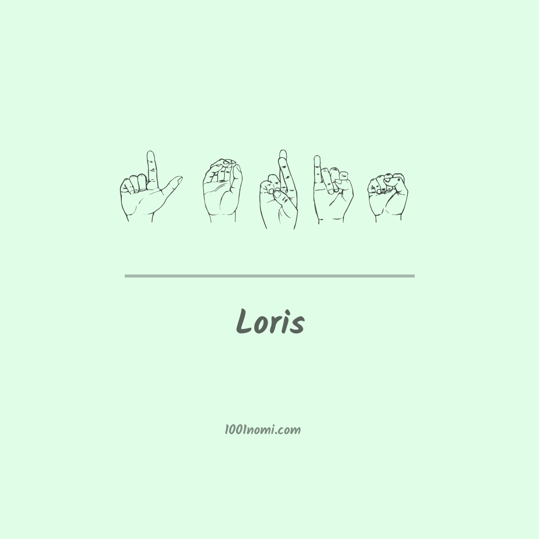 Loris nella lingua dei segni