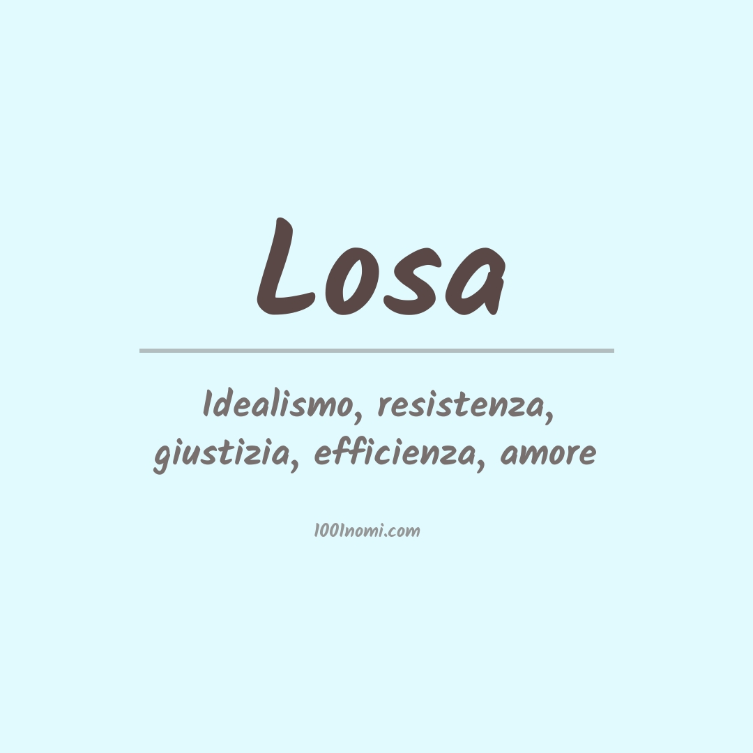 Significato del nome Losa Significato del nome Losa