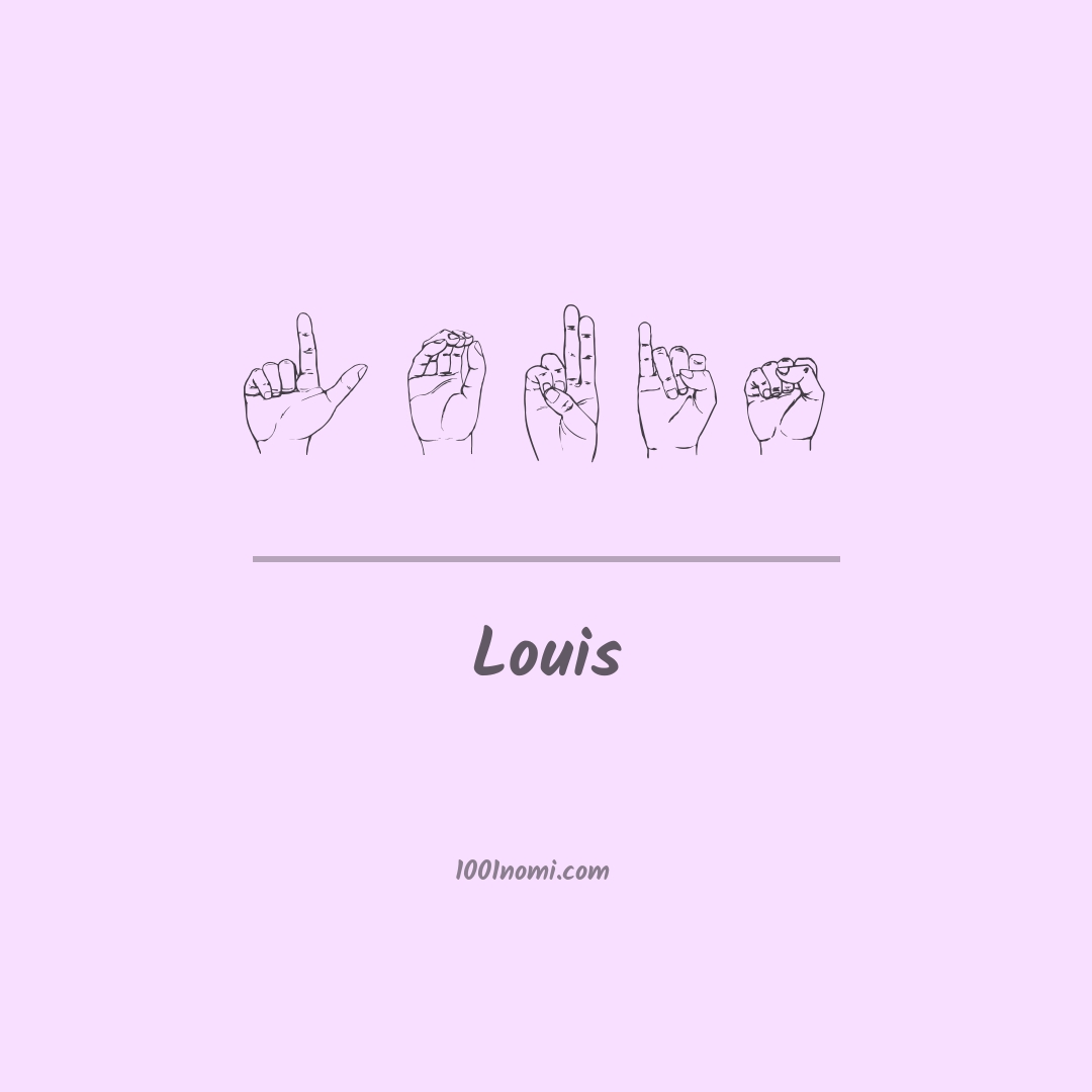 Louis nella lingua dei segni