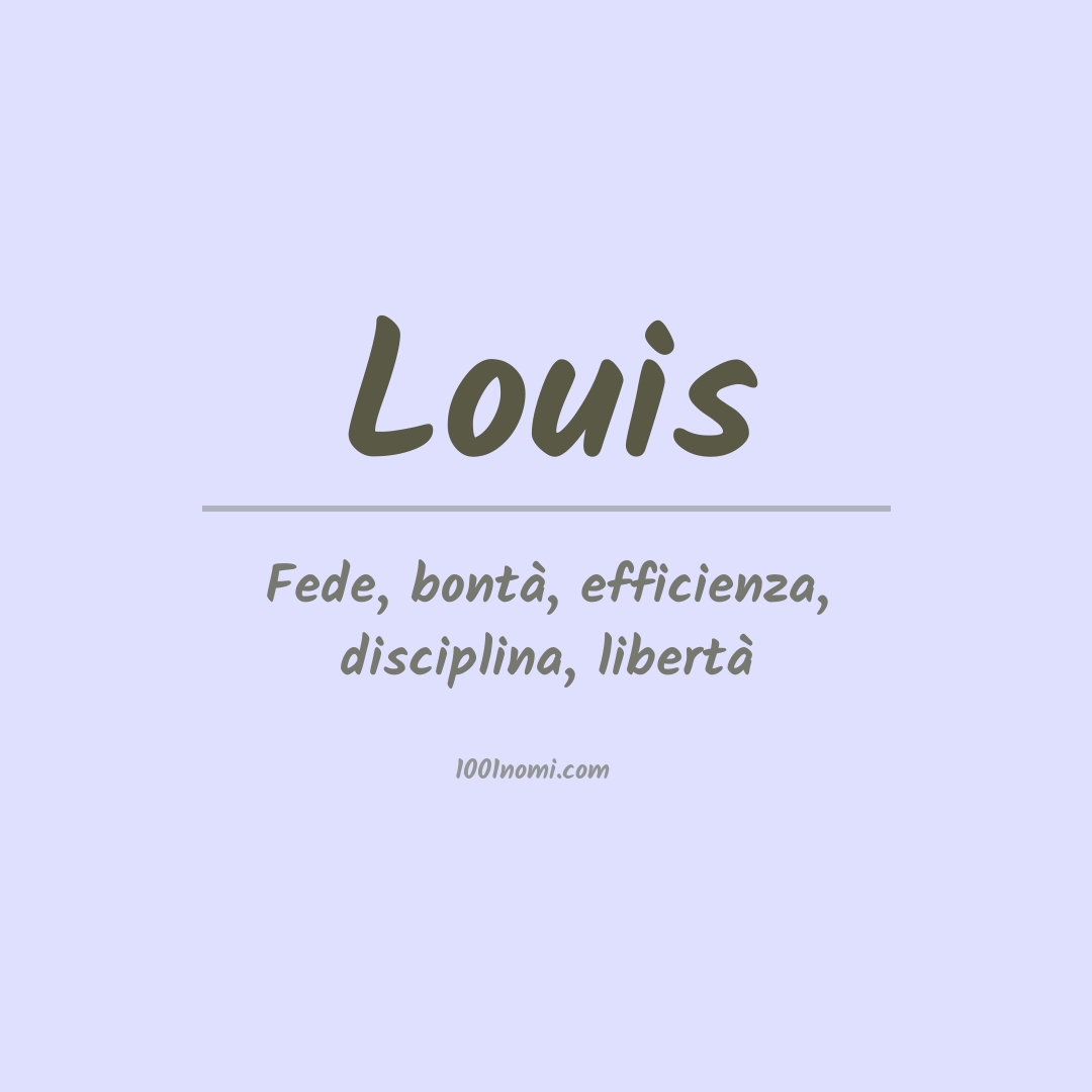 Significato del nome Louis