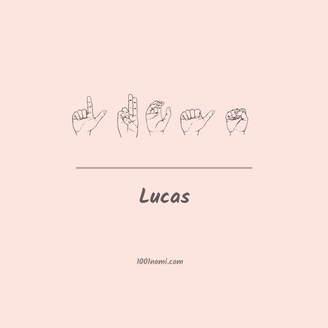 Lucas nella lingua dei segni
