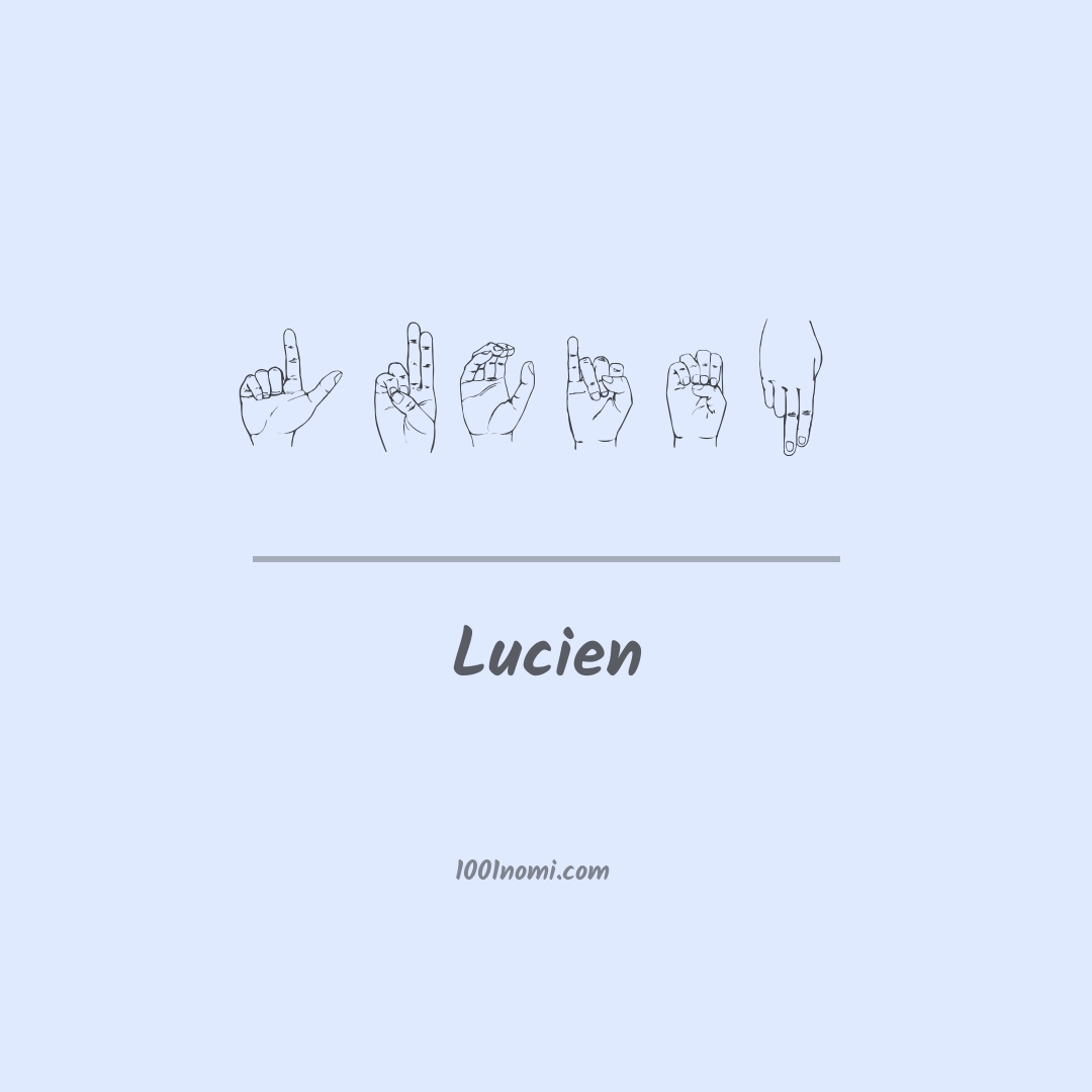 Lucien nella lingua dei segni