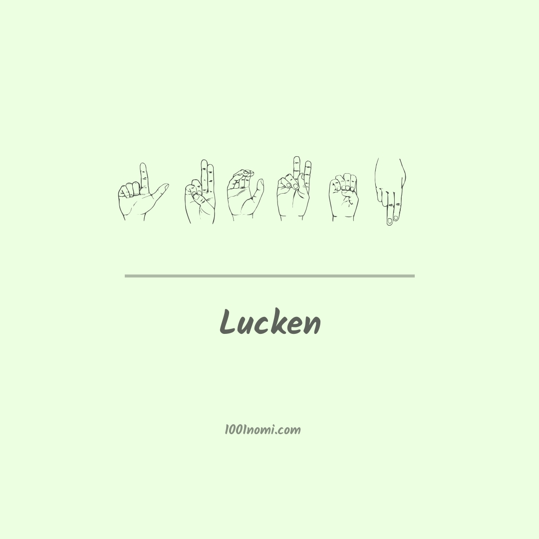 Lucken nella lingua dei segni