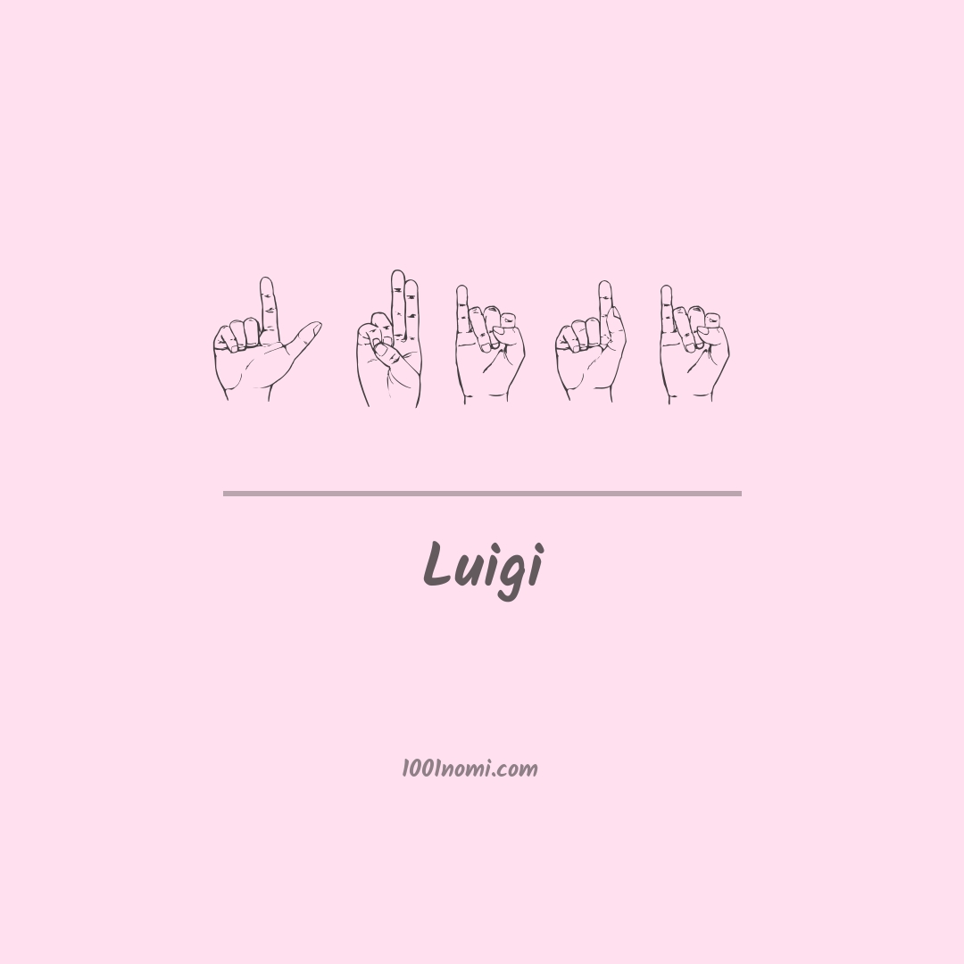 Luigi nella lingua dei segni