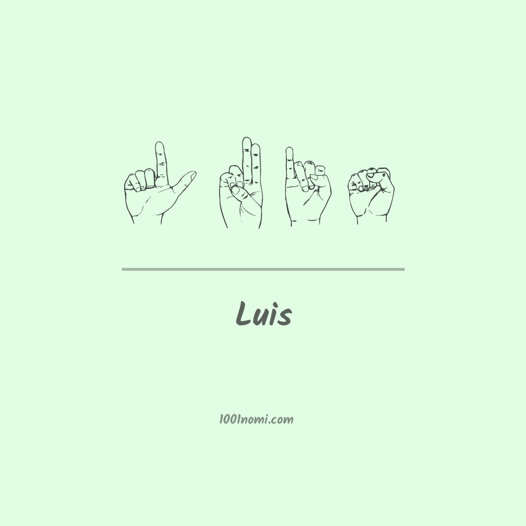 Luis nella lingua dei segni