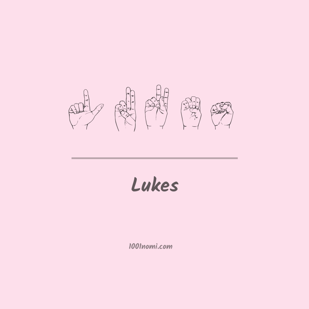 Lukes nella lingua dei segni