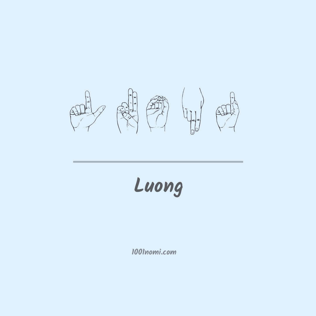 Luong nella lingua dei segni