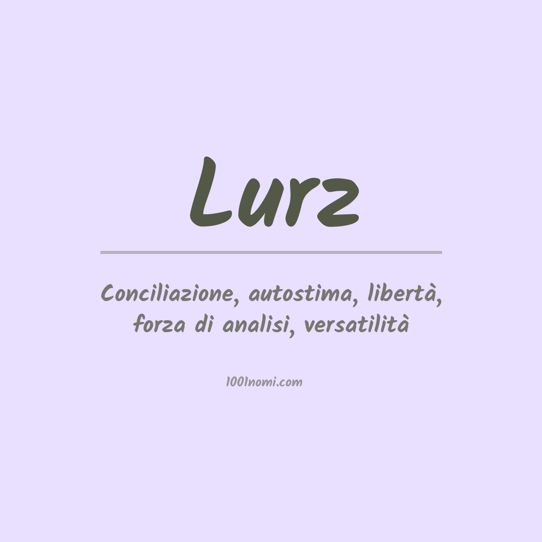Significato del nome Lurz Significato del nome Lurz
