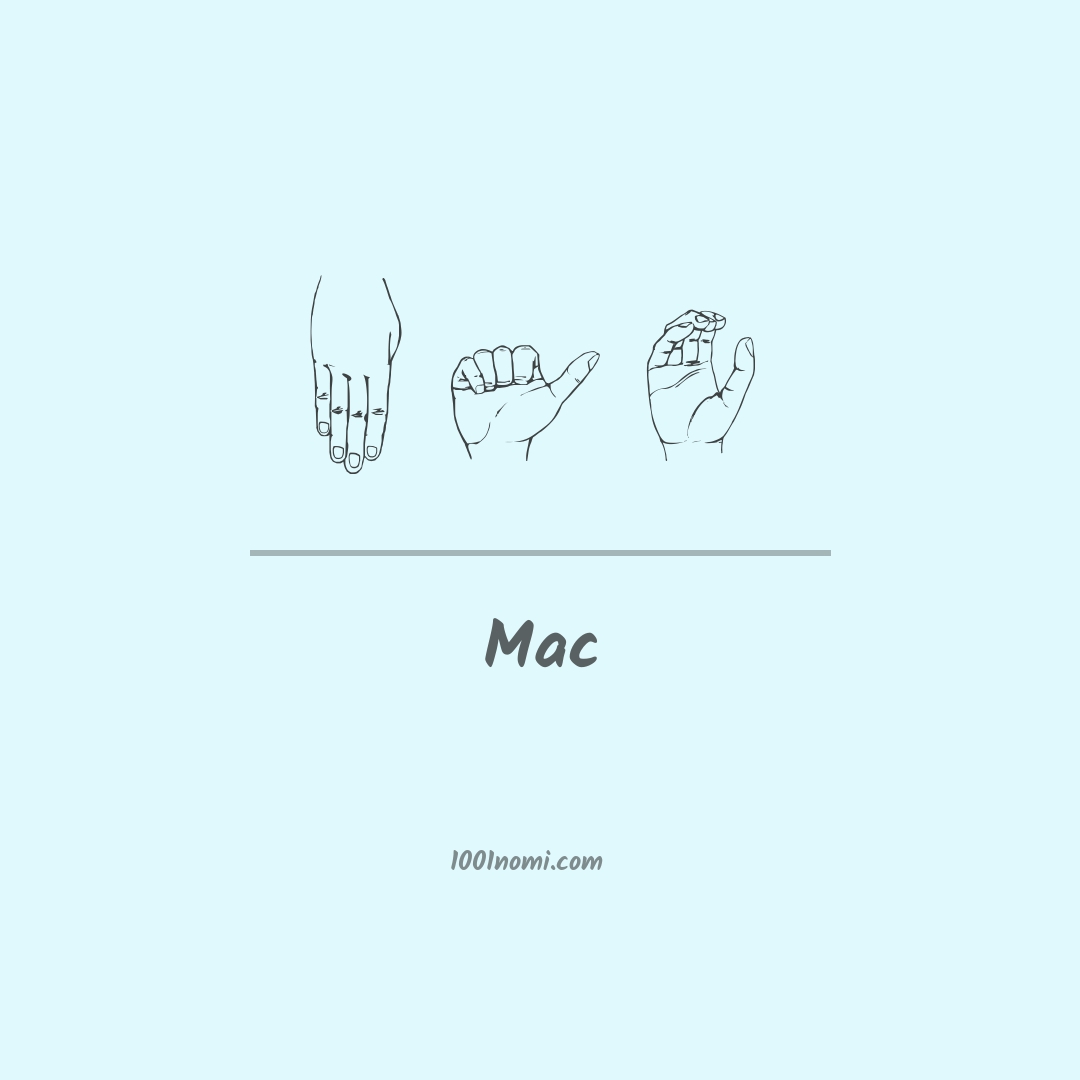 Mac nella lingua dei segni