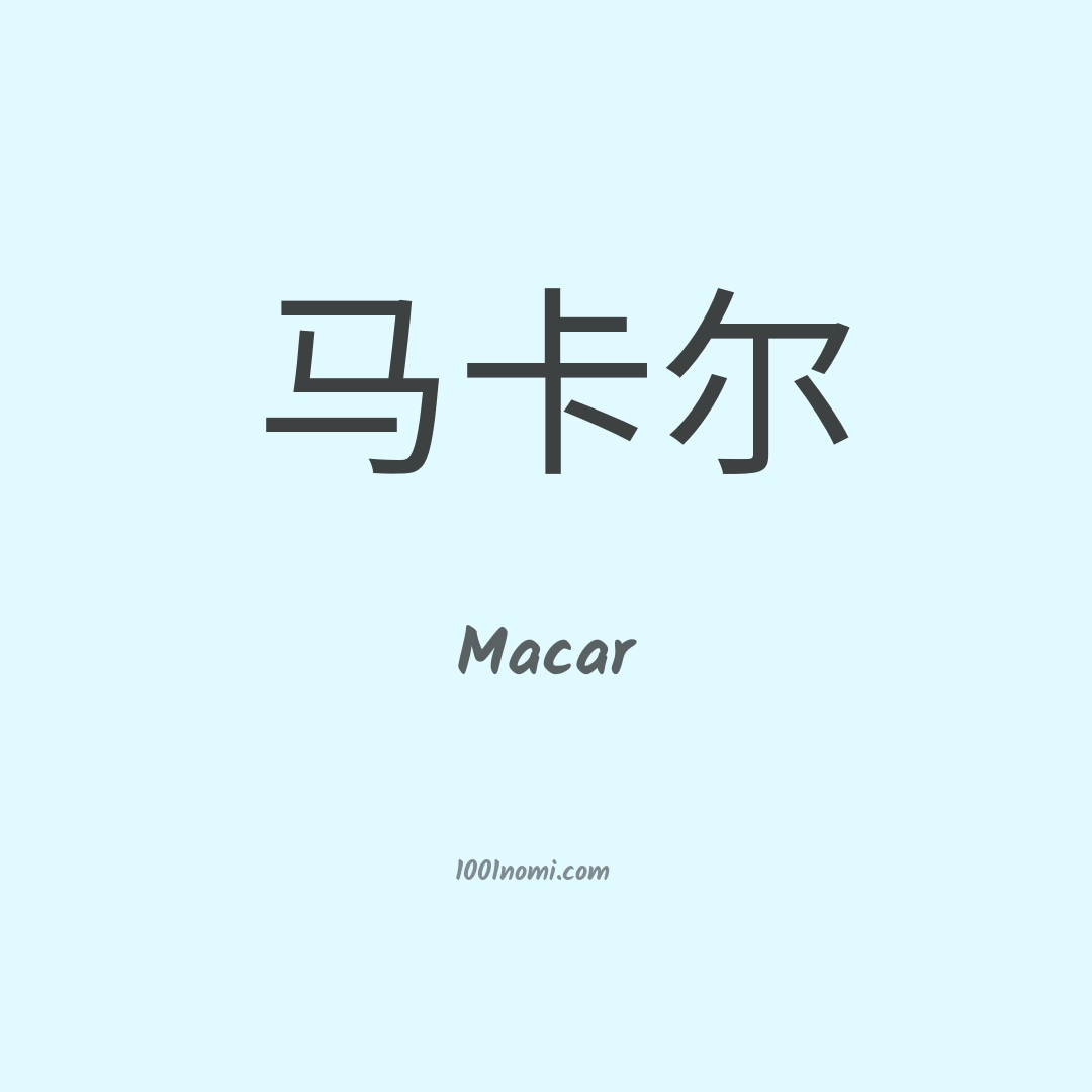 Macar in cinese