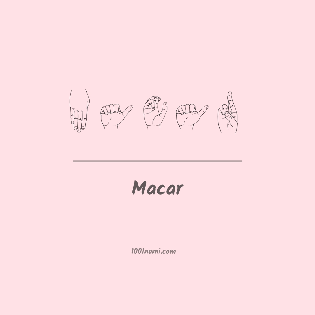Macar nella lingua dei segni