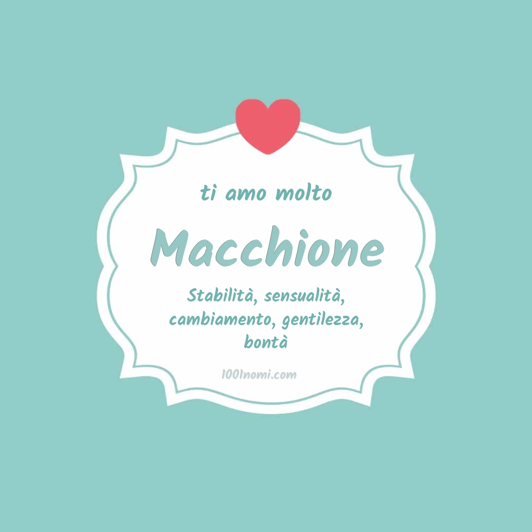 ti amo molto Macchione Ti amo molto Macchione