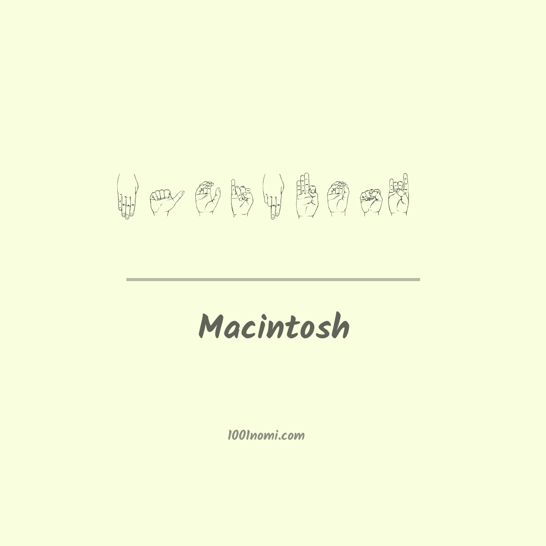 Macintosh nella lingua dei segni