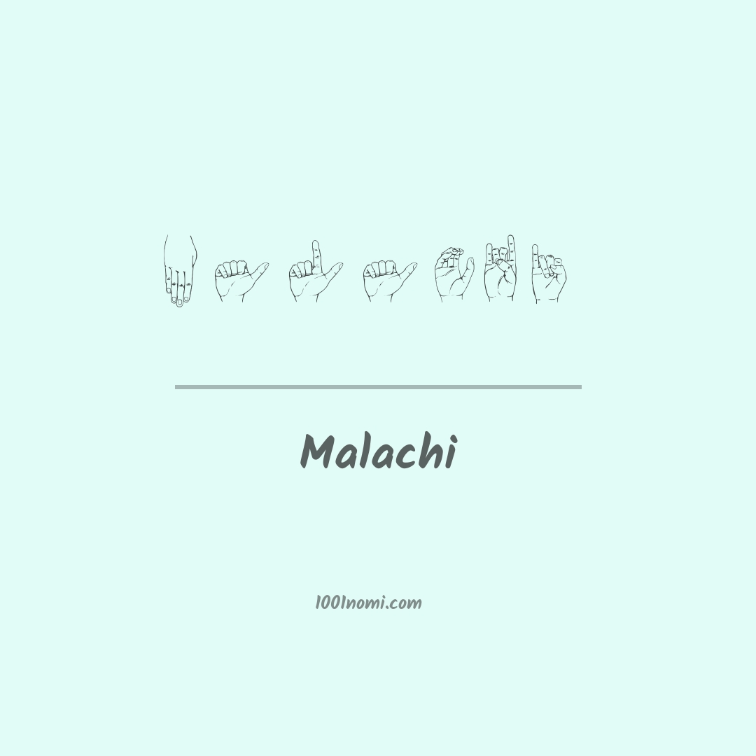 Malachi nella lingua dei segni