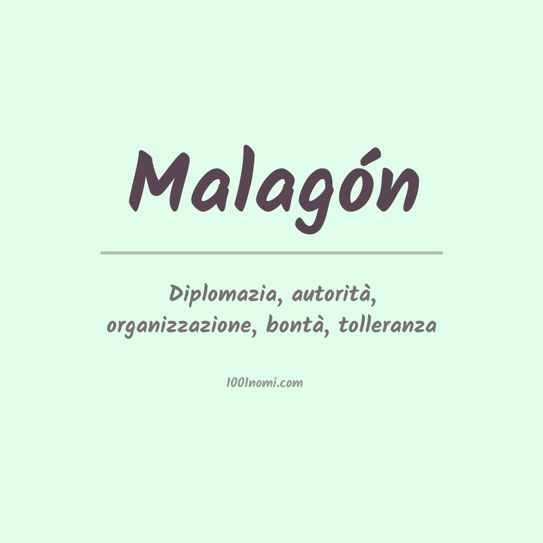 Significato del nome Malagón