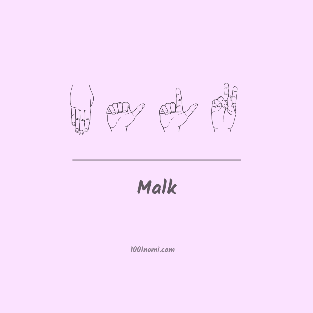 Malk nella lingua dei segni