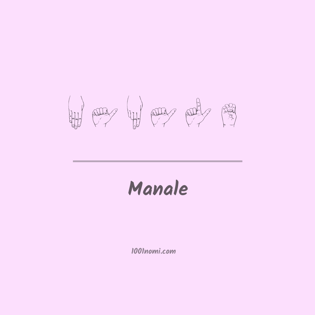 Manale nella lingua dei segni Manale nella lingua dei segni
