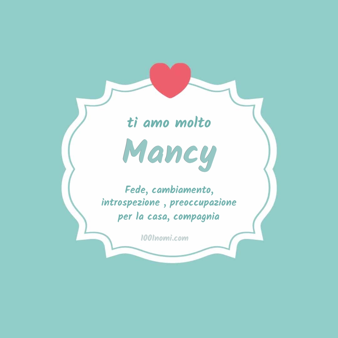 ti amo molto Mancy Ti amo molto Mancy