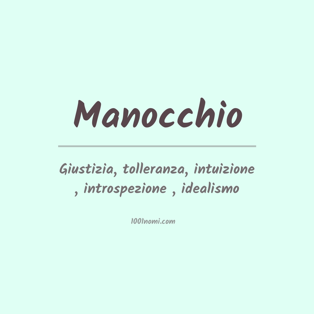 Significato del nome Manocchio