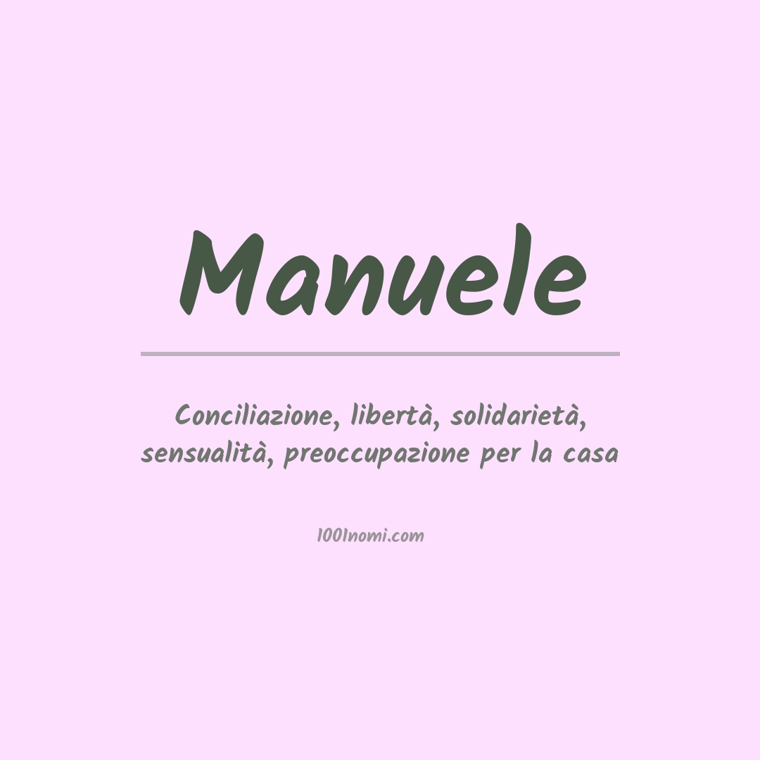 Significato del nome Manuele