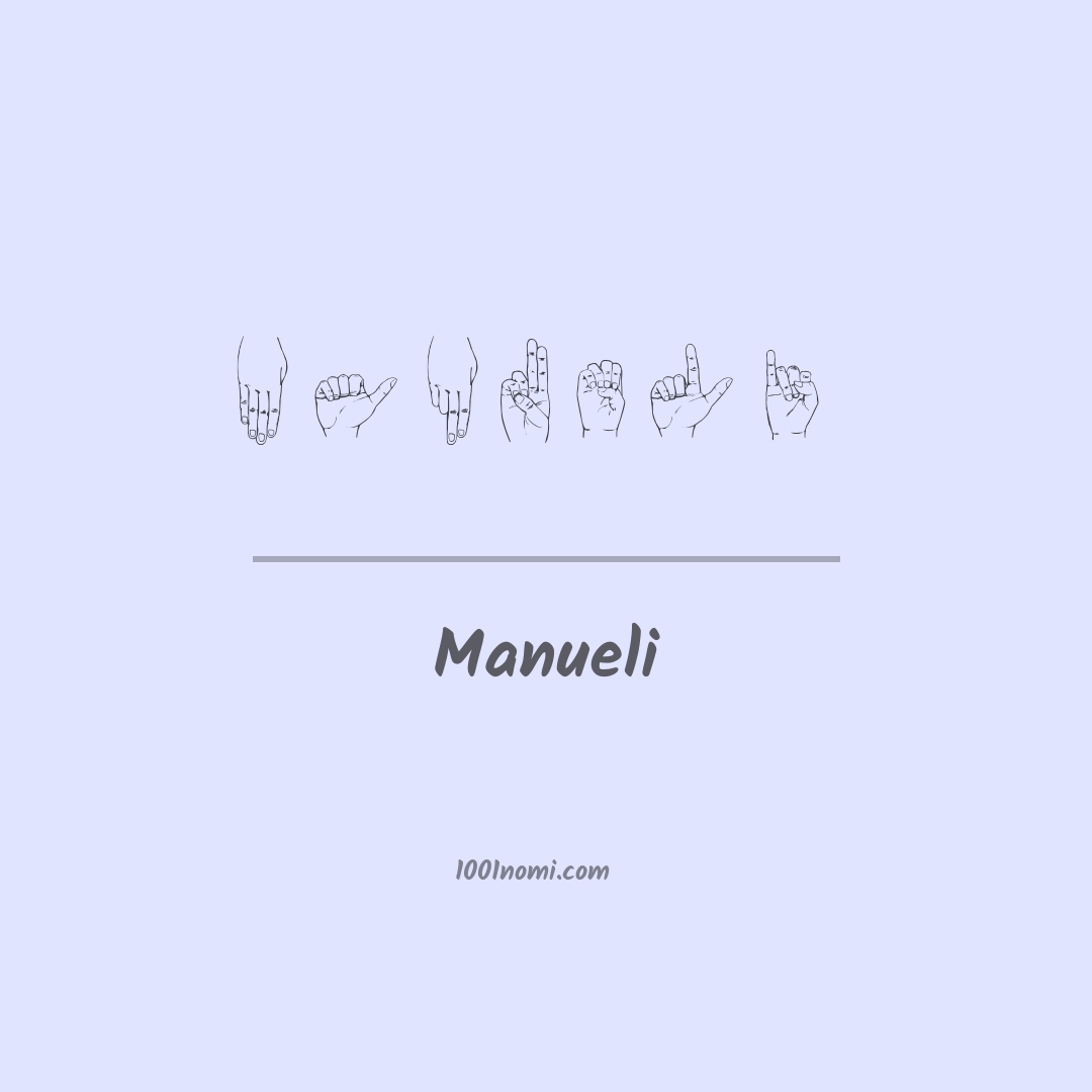 Manueli nella lingua dei segni