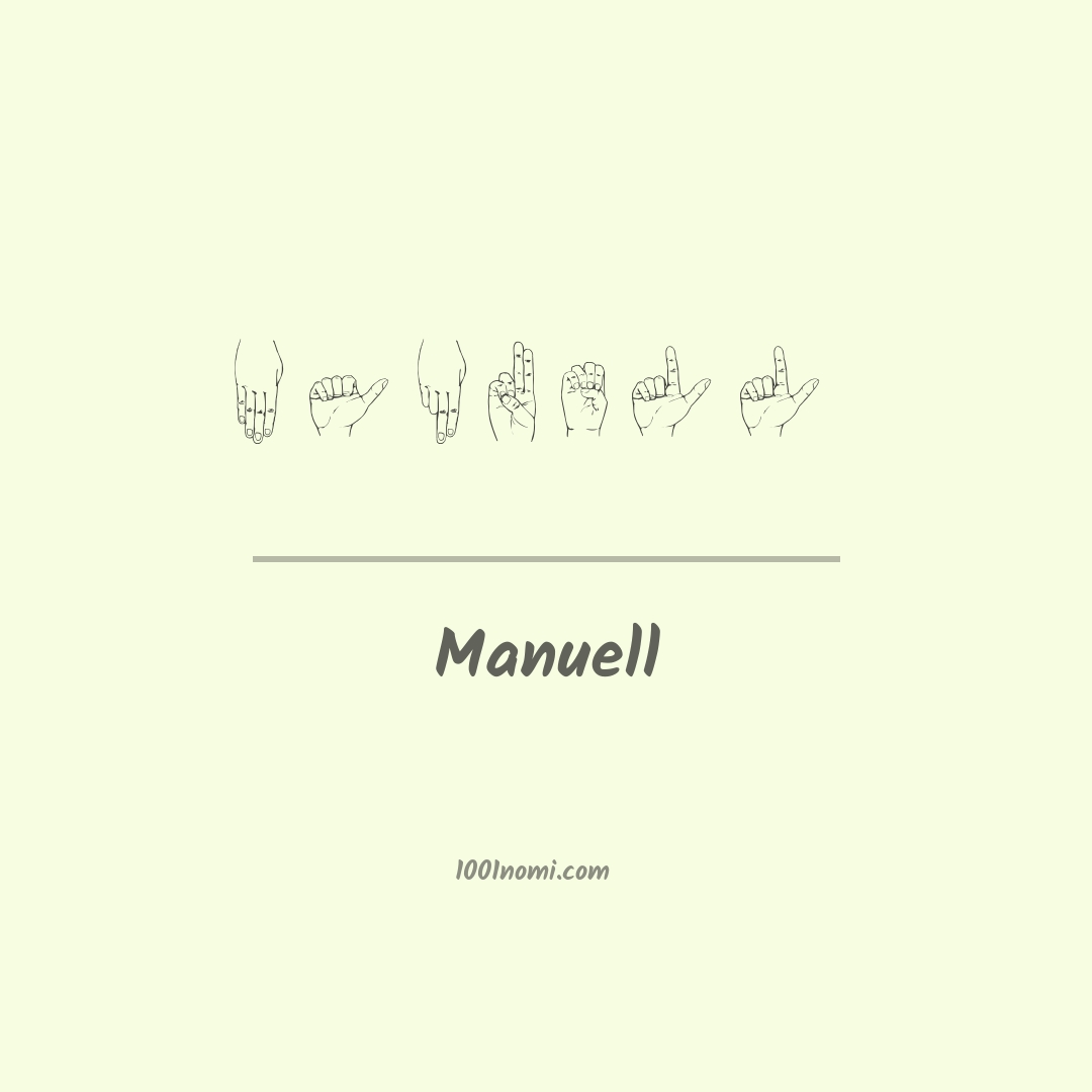 Manuell nella lingua dei segni Manuell nella lingua dei segni