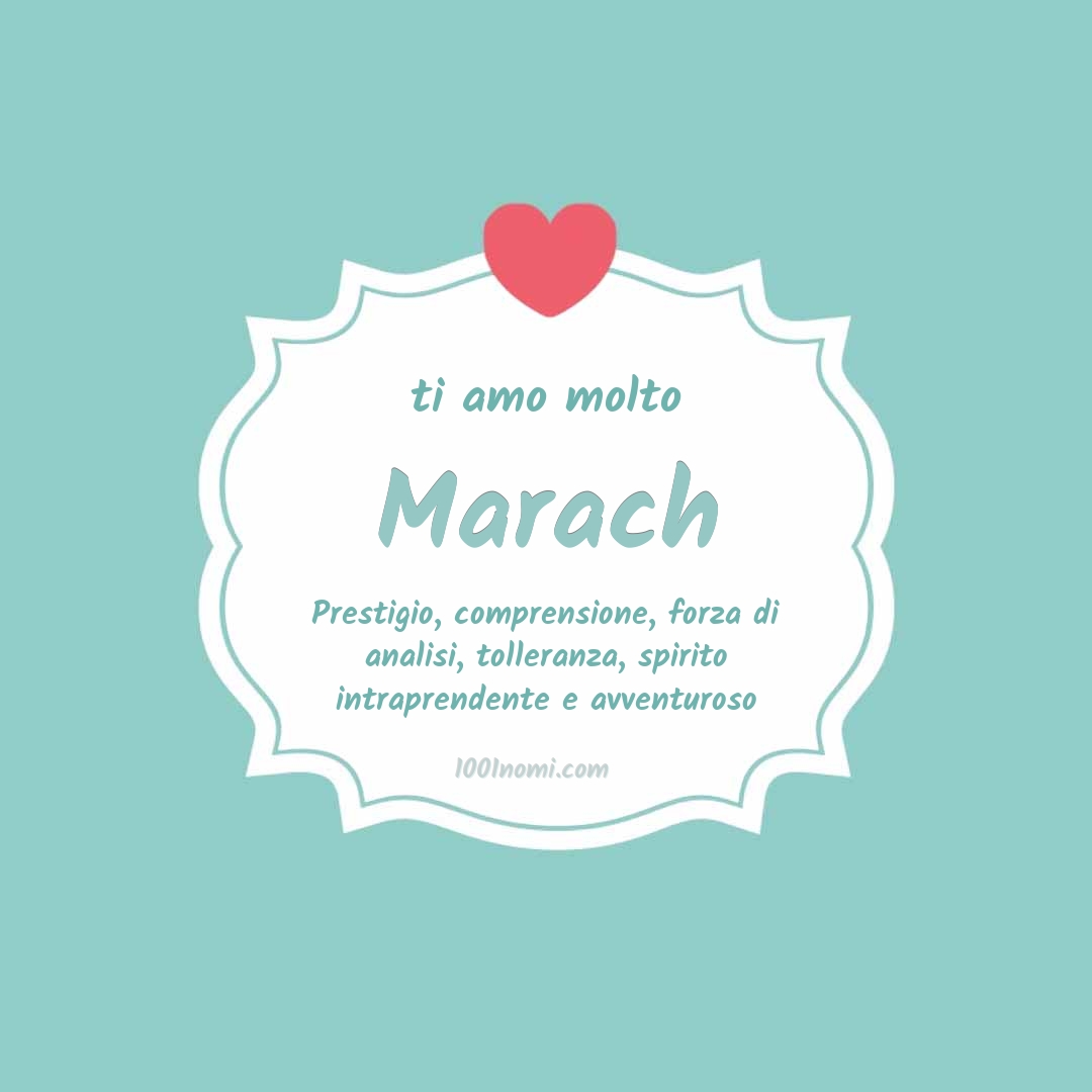 ti amo molto Marach Ti amo molto Marach