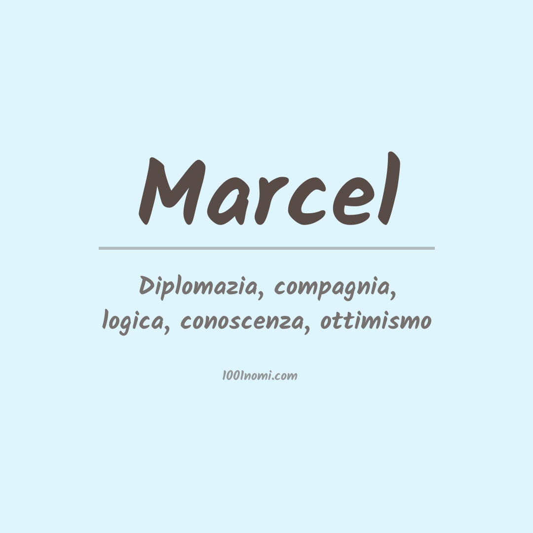Significato del nome Marcel