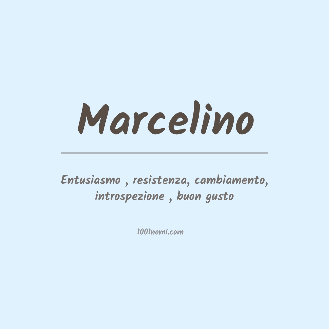 Significato del nome Marcelino
