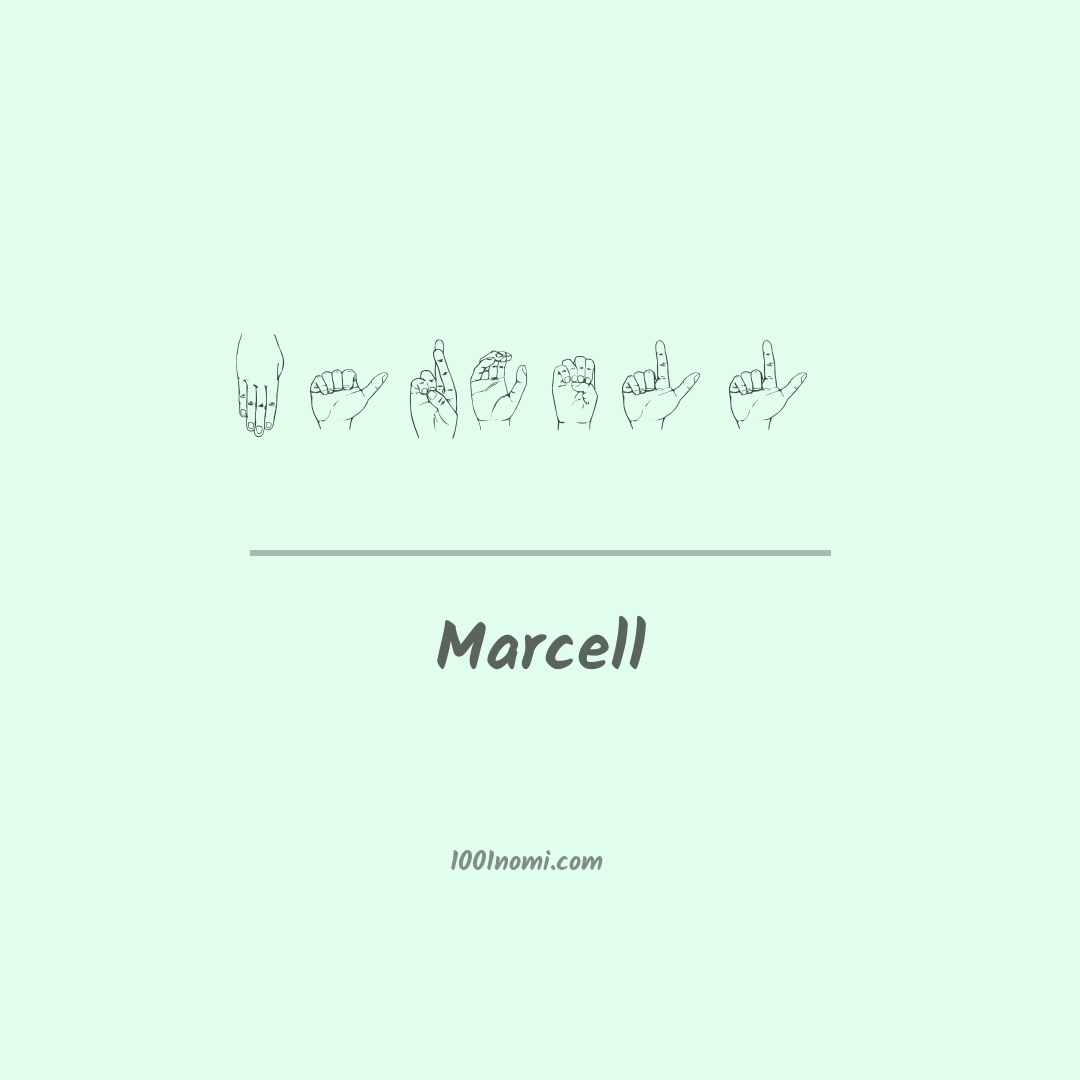Marcell nella lingua dei segni